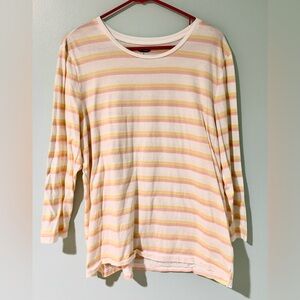 Old Navy 3/4 Sleeve Striped Tee